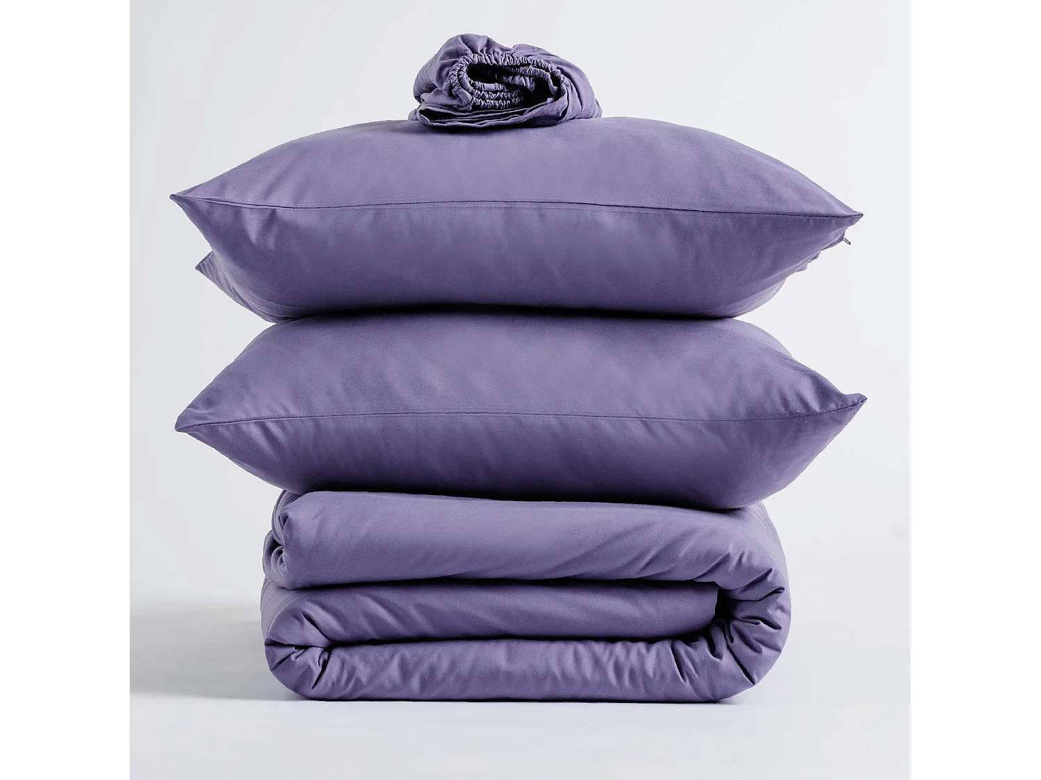 Mikrofaser-Bettwäsche Micros mittelviolett 160 x 200