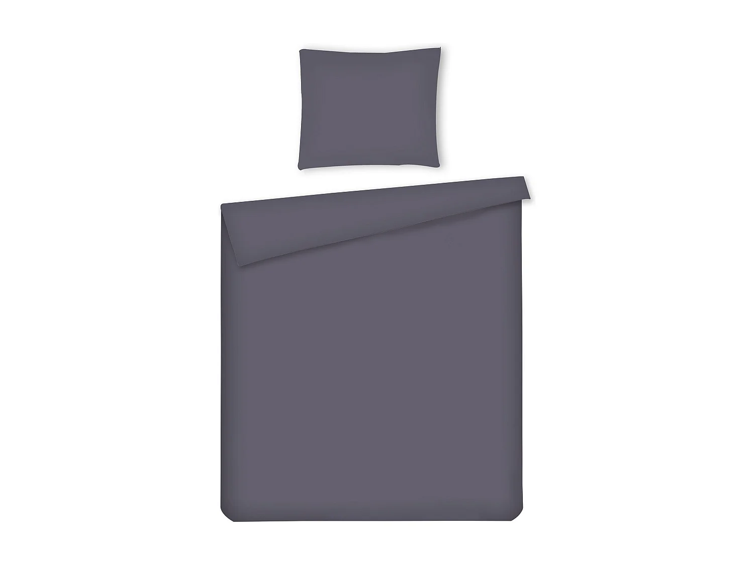 Mikrofaser-Bettwäsche Micros mittelviolett 160 x 200