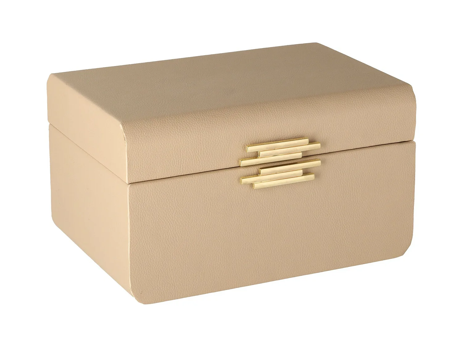 Boîte À Bijoux Correna Beige Foncé 13.5 x 23 x 16