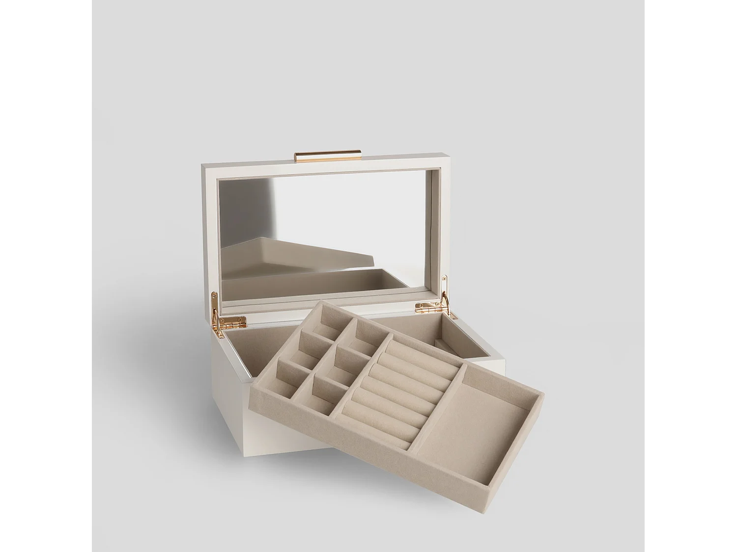 Schmuckkästchen Cosette mittelweiß 8.8 x 22 x 14