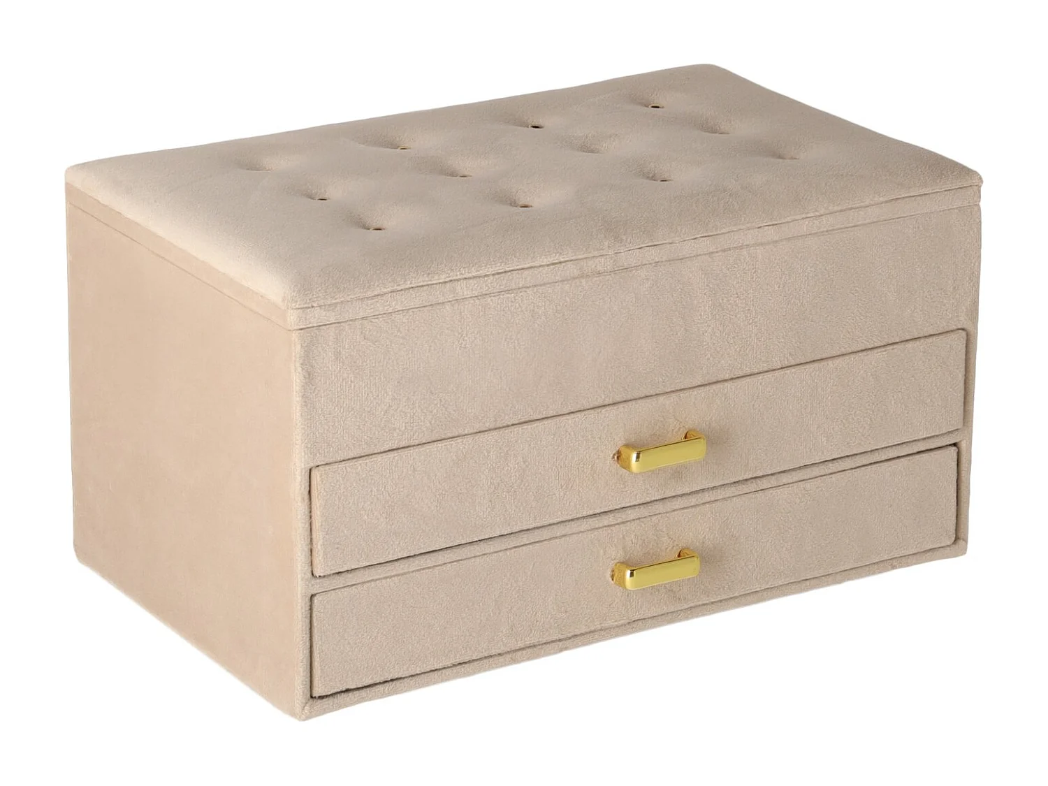 Boîte À Bijoux Bonie Beige Moyen 13 x 15 x 24.7