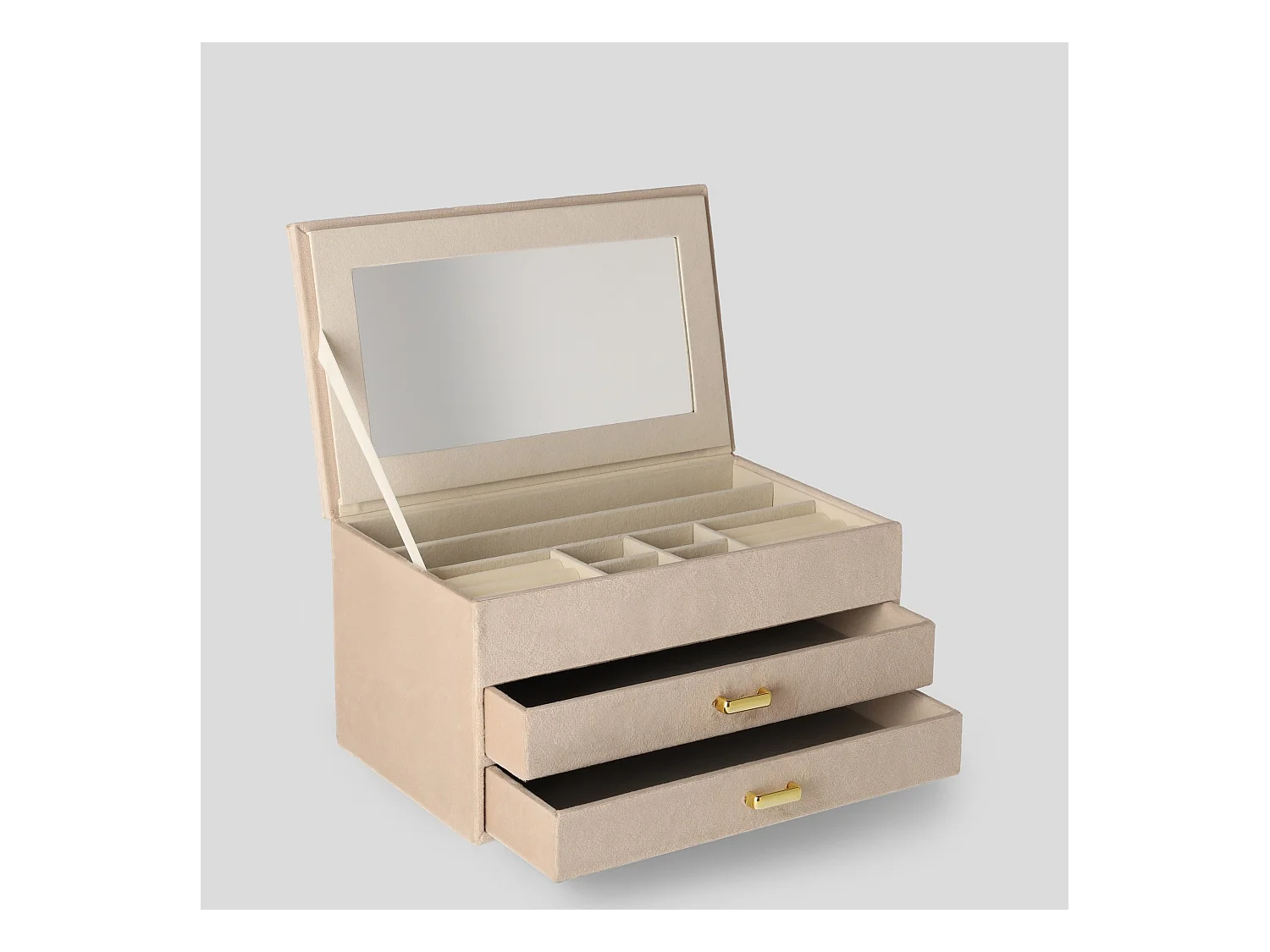 Schmuckkästchen Bonie mittleres Beige 13 x 15 x 24.7