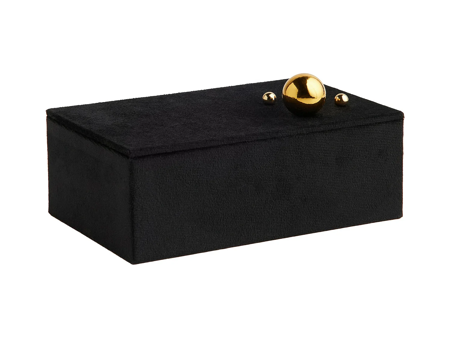 Boîte À Bijoux Breta noir moyen 10.5 x 21 x 13.5