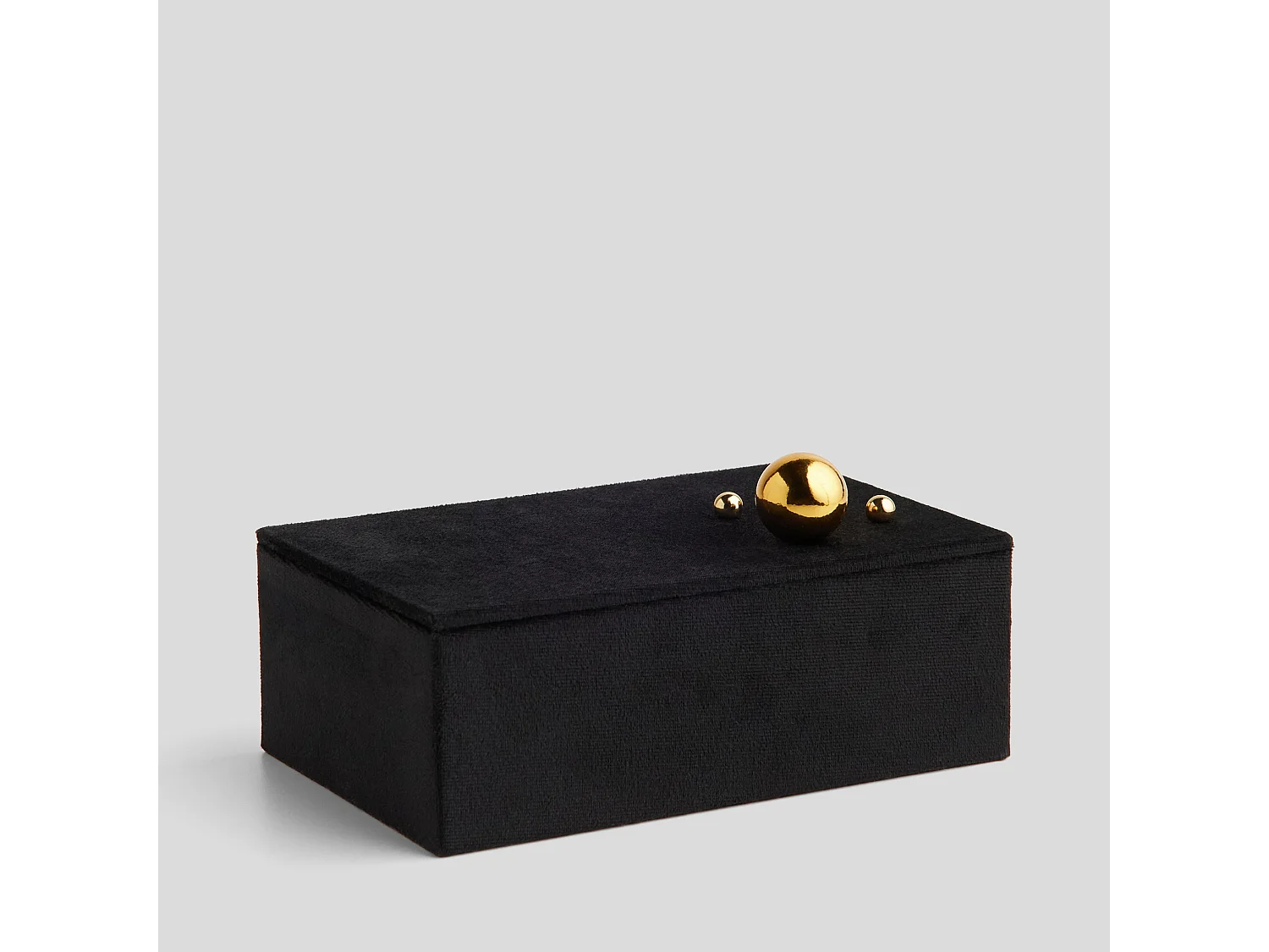 Boîte À Bijoux Breta noir moyen 10.5 x 21 x 13.5