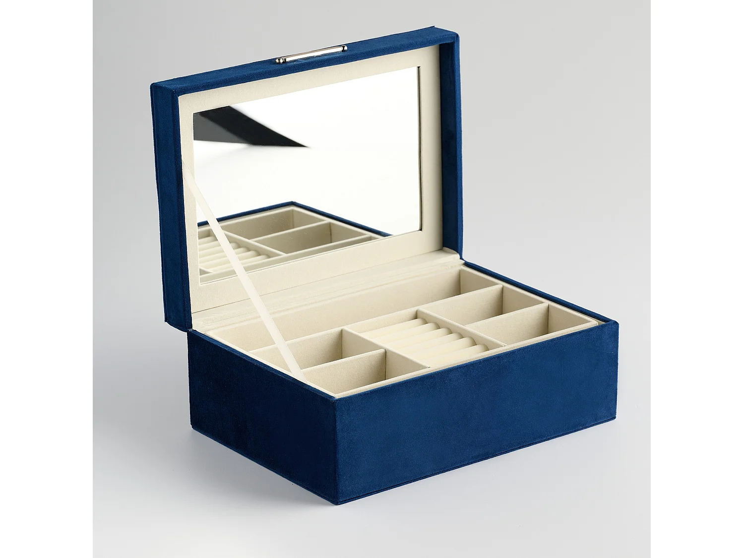 Boîte À Bijoux Nappo Bleu Foncé 11 x 18 x 24.5