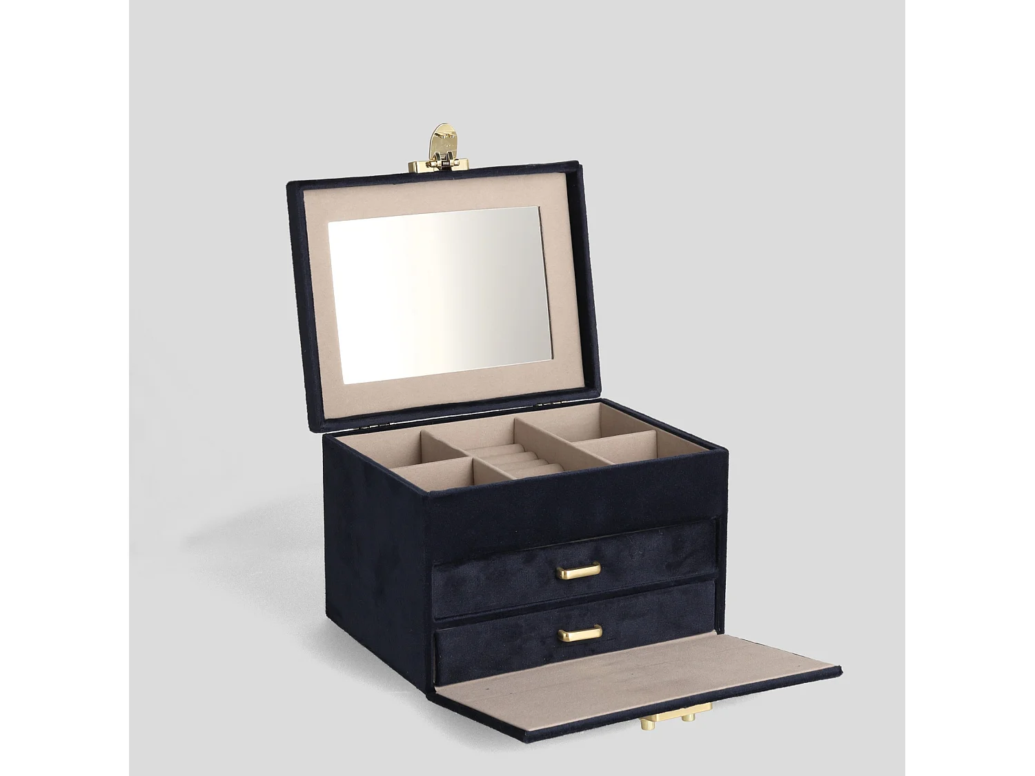 Boîte À Bijoux Monte bleu foncé 24.5 x 20 x 17