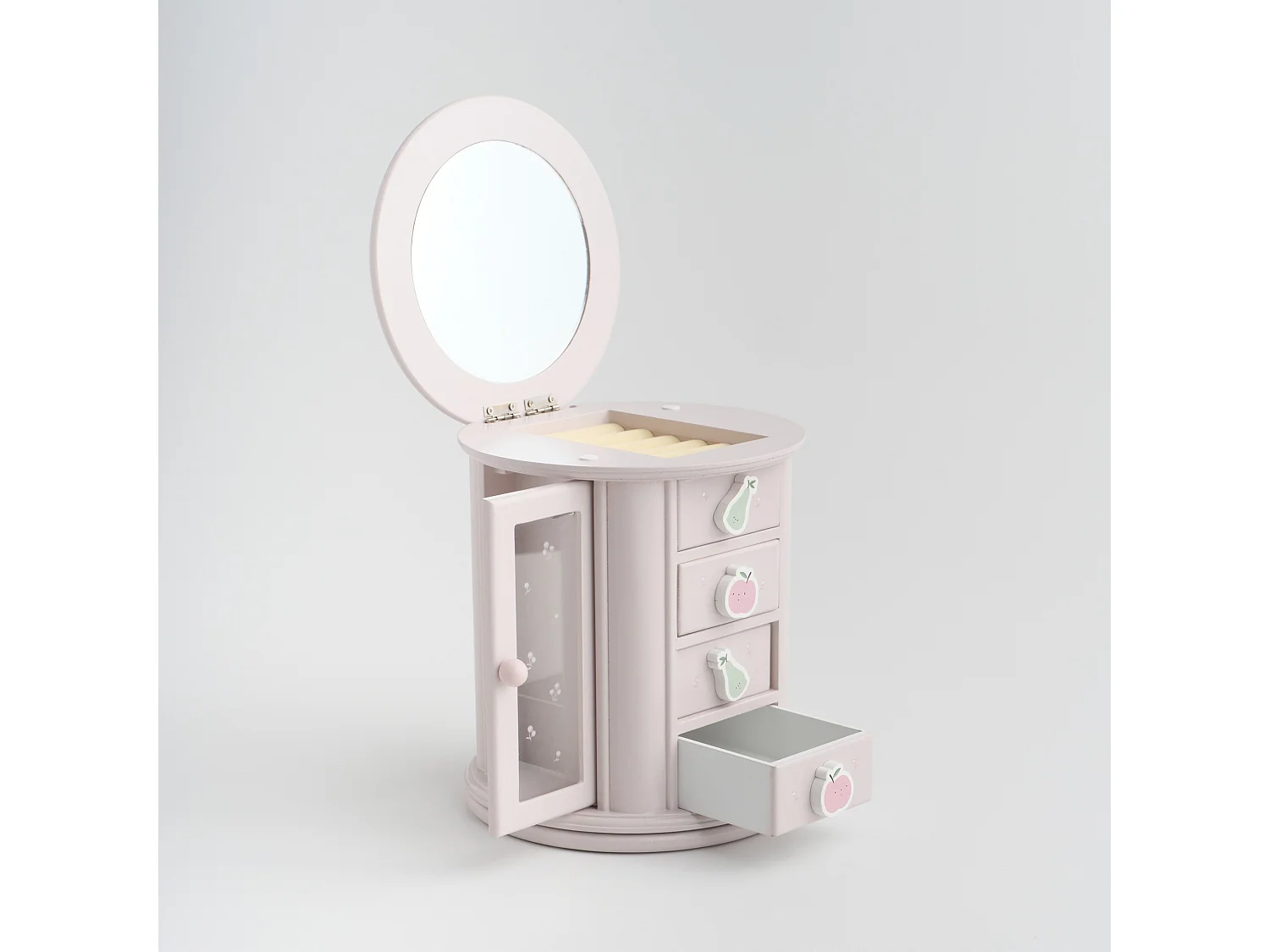 Boîte À Bijoux Harvie Beige Moyen 21 x 18 x 18