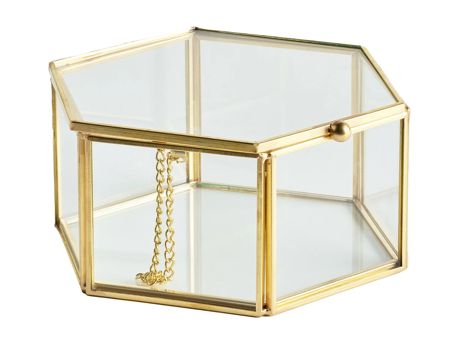 Schmuckkästchen Joly mittleres Gold 7 x 14 x 15