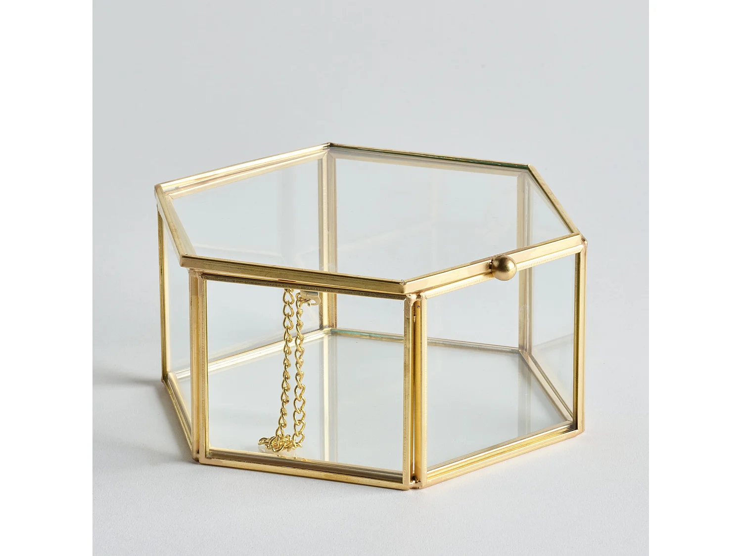 Schmuckkästchen Joly mittleres Gold 7 x 14 x 15