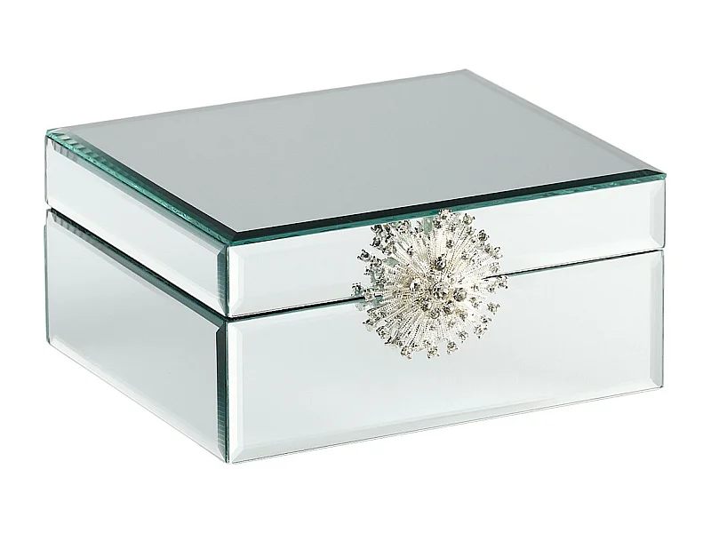 Boîte À Bijoux Mirro Argent Moyen 8 x 17 x 15