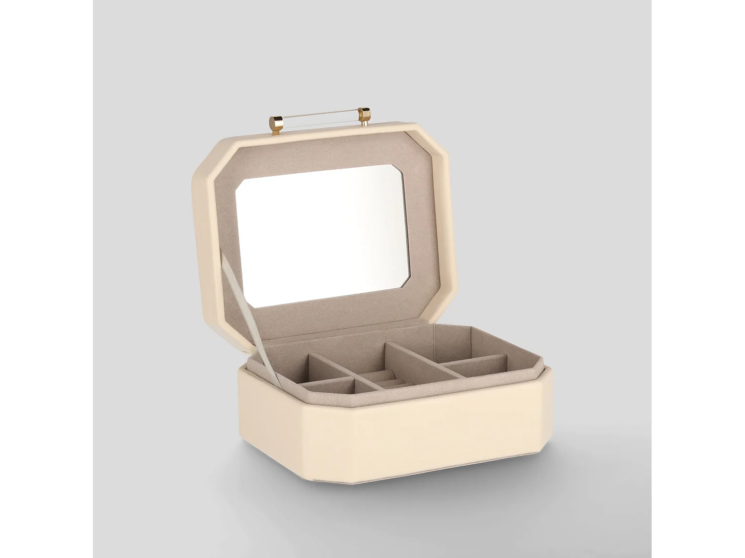 Schmuckkästchen Pelosi mittleres Beige 8 x 18 x 13.6