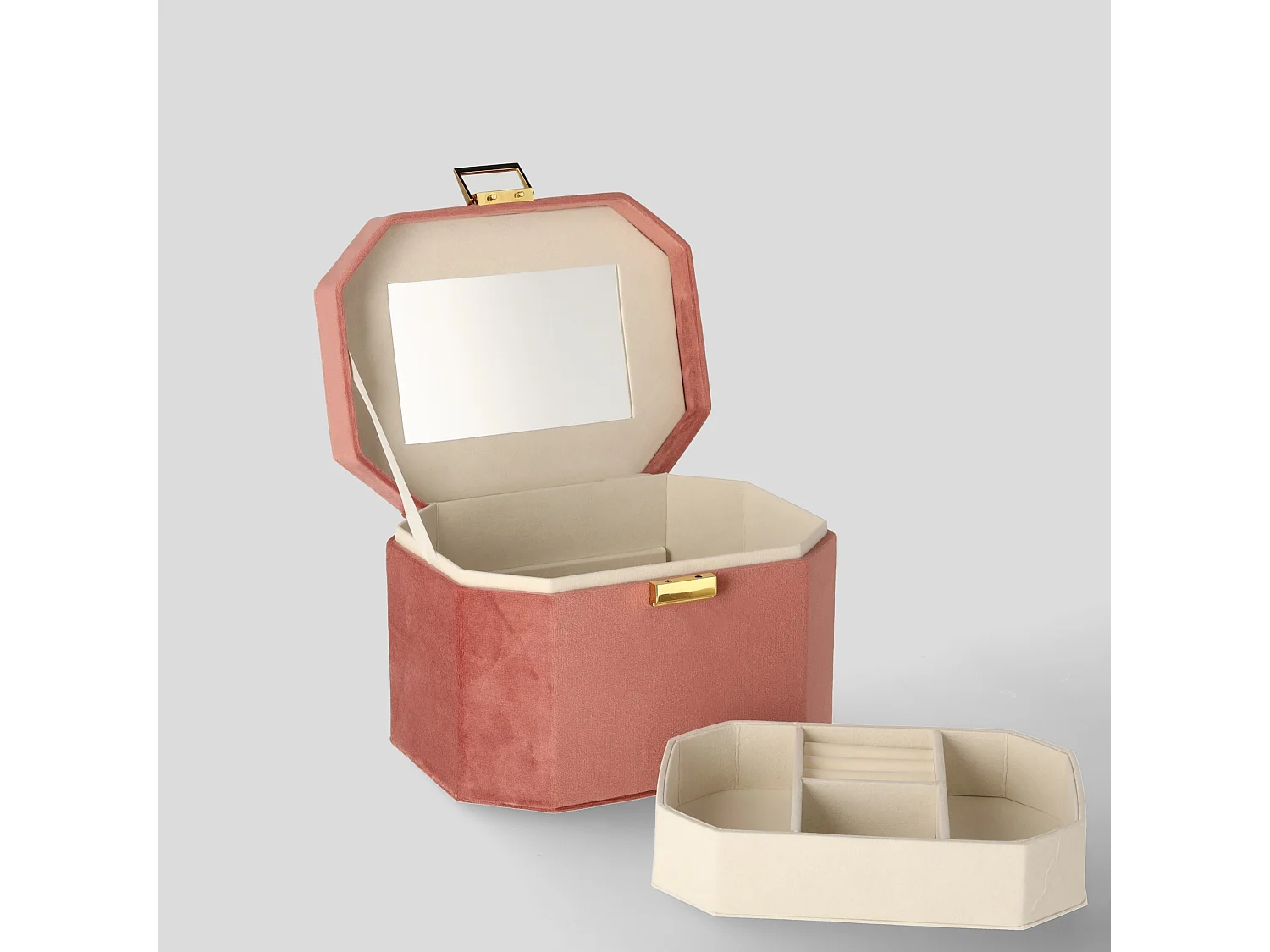 Schmuckkästchen Gifftino Dunkelrosa 16.5x19.5x15