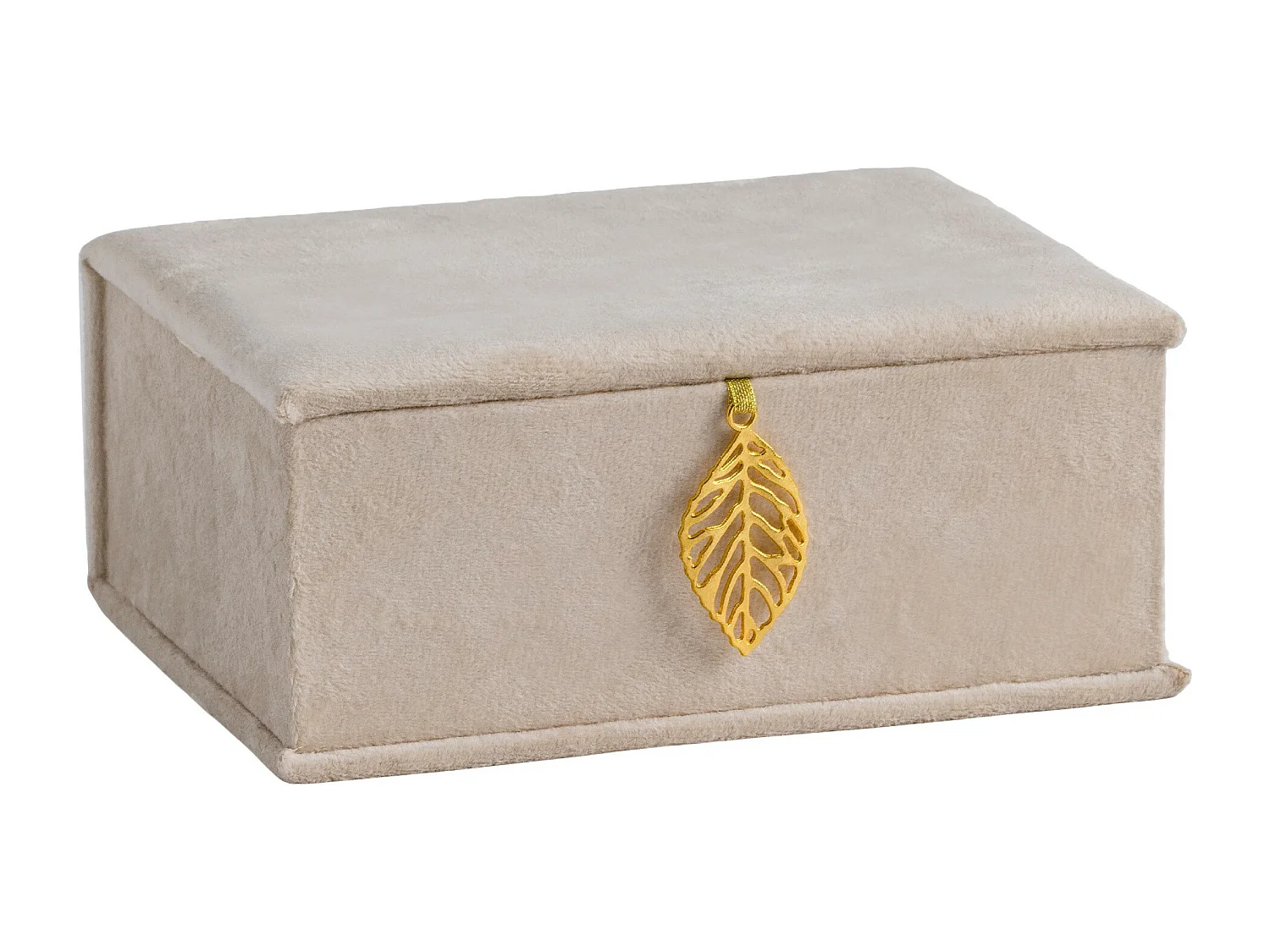 Boîte À Bijoux Angeles Beige Moyen 7.5 x 12 x 17.5