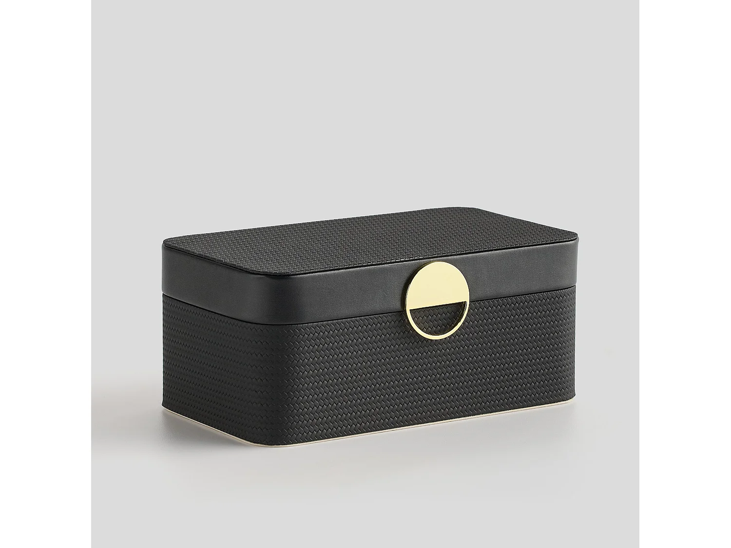 Schmuckkästchen Mawera Mittelschwarz 11 x 25.5 x 14.5