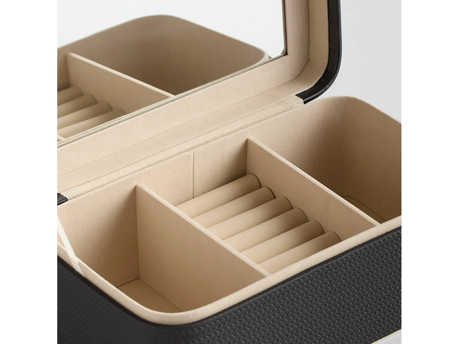 Schmuckkästchen Mawera Mittelschwarz 11 x 25.5 x 14.5