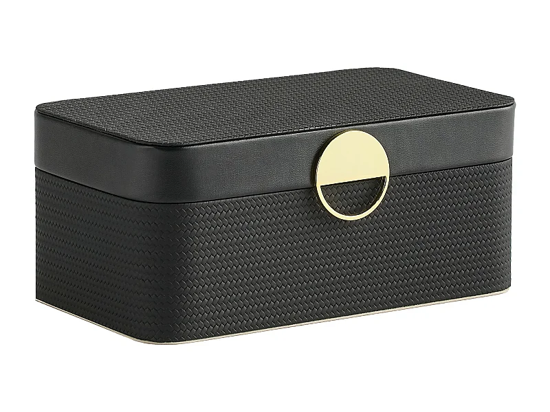 Boîte À Bijoux Mawera Noir Moyen 11 x 25.5 x 14.5