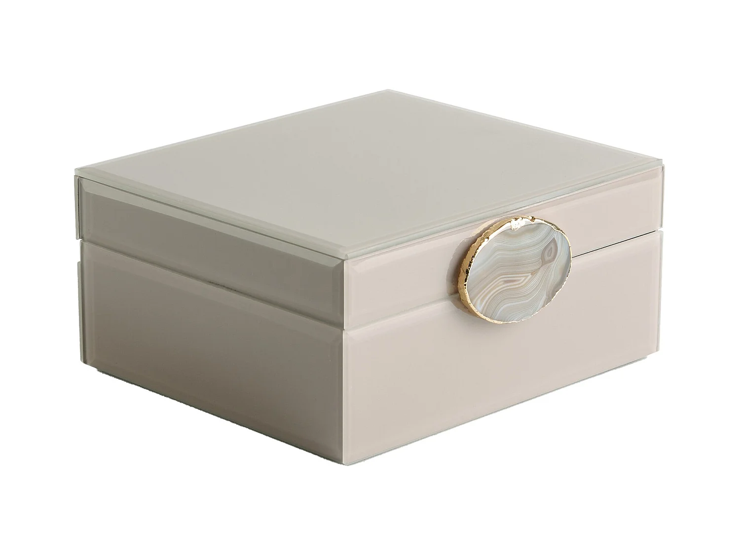 Boîte À Bijoux Dian beige moyen 8 x 17 x 15