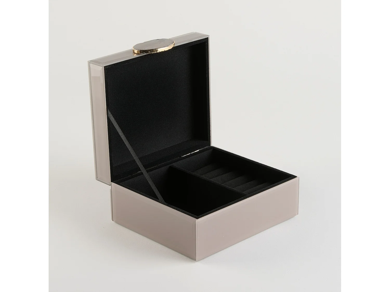 Boîte À Bijoux Dian beige moyen 8 x 17 x 15