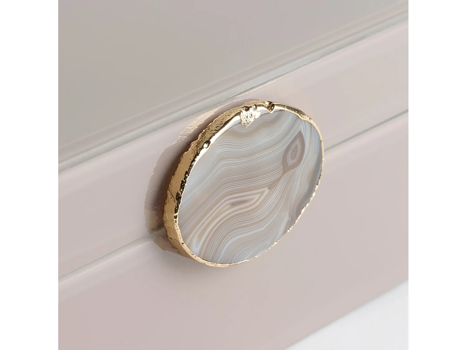 Boîte À Bijoux Dian beige moyen 8 x 17 x 15