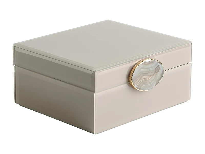 Boîte À Bijoux Dian beige moyen 8 x 17 x 15