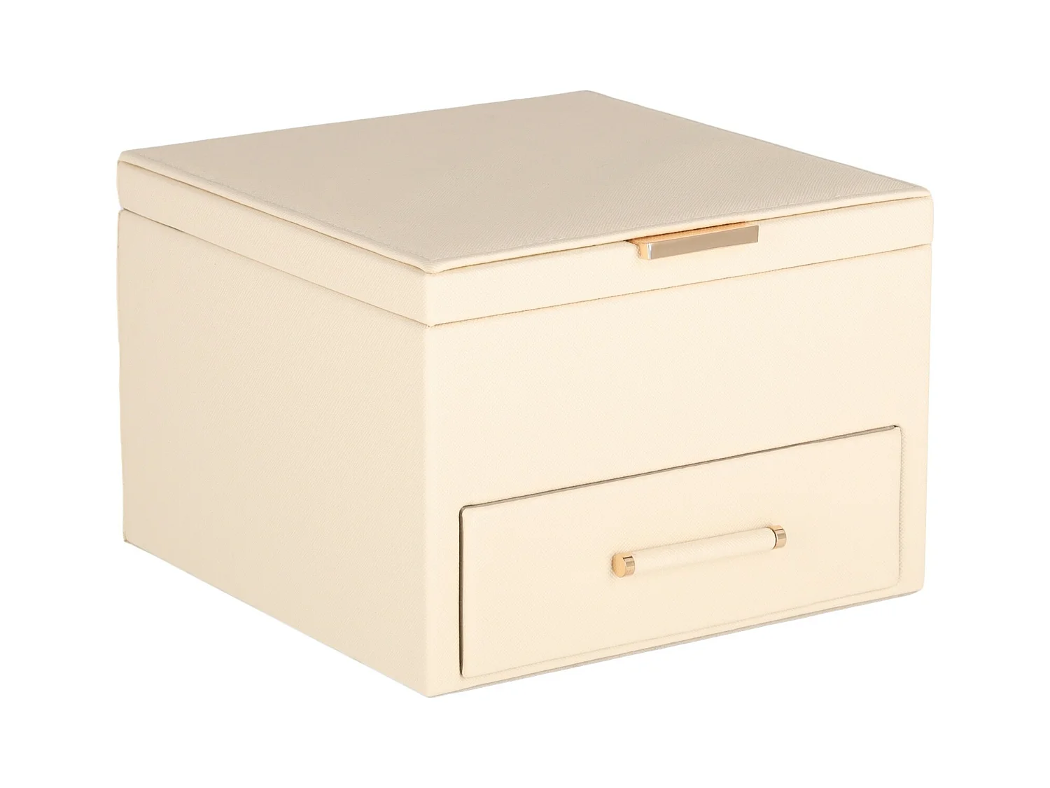 Boîte À Bijoux Molly beige moyen 13.2 x 20 x 18.5