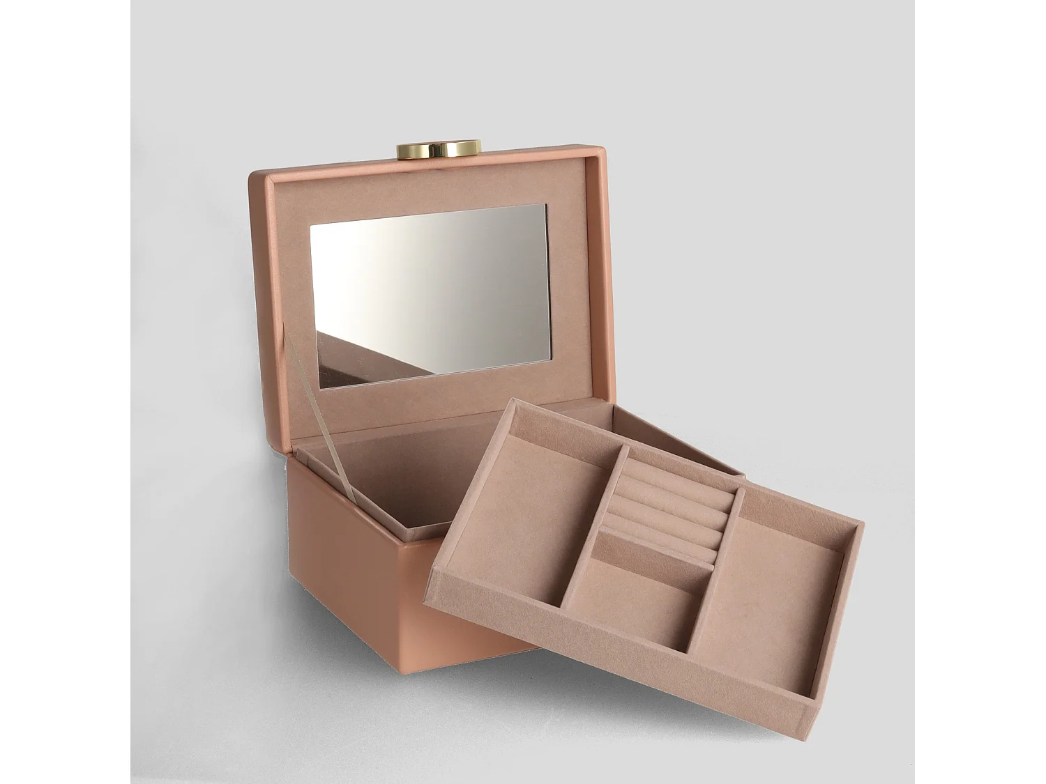 Boîte À Bijoux Estreiro Beige Foncé 10 x 21 x 16