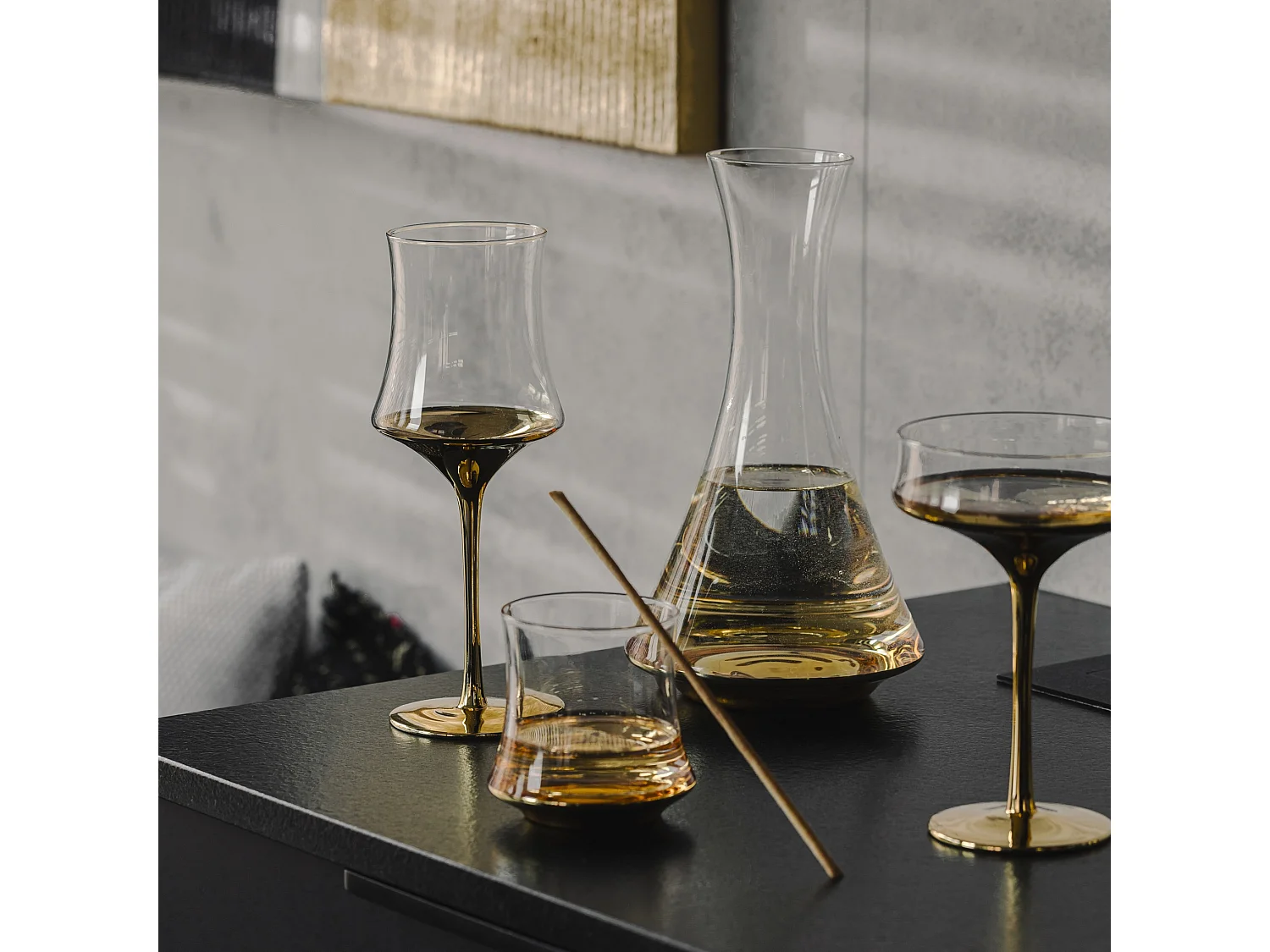 Glas Helena mittleres Gold 9.5 x 9.5