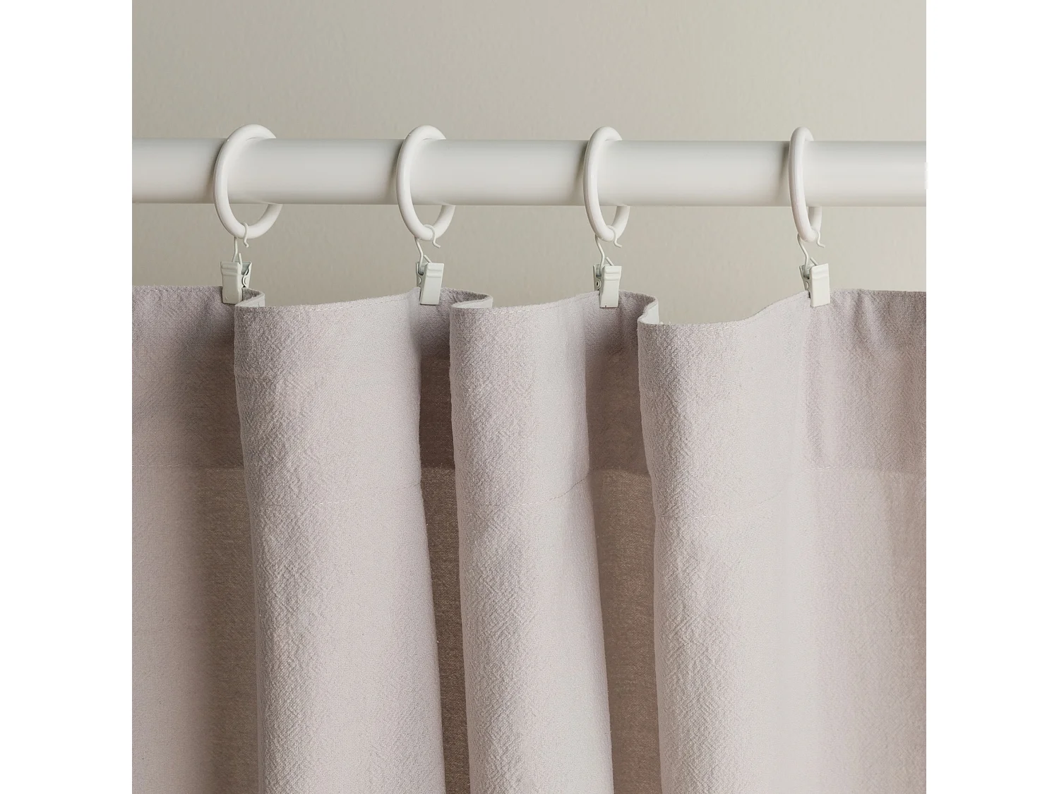 Baumwollvorhang Campos Hellgrau 140x250