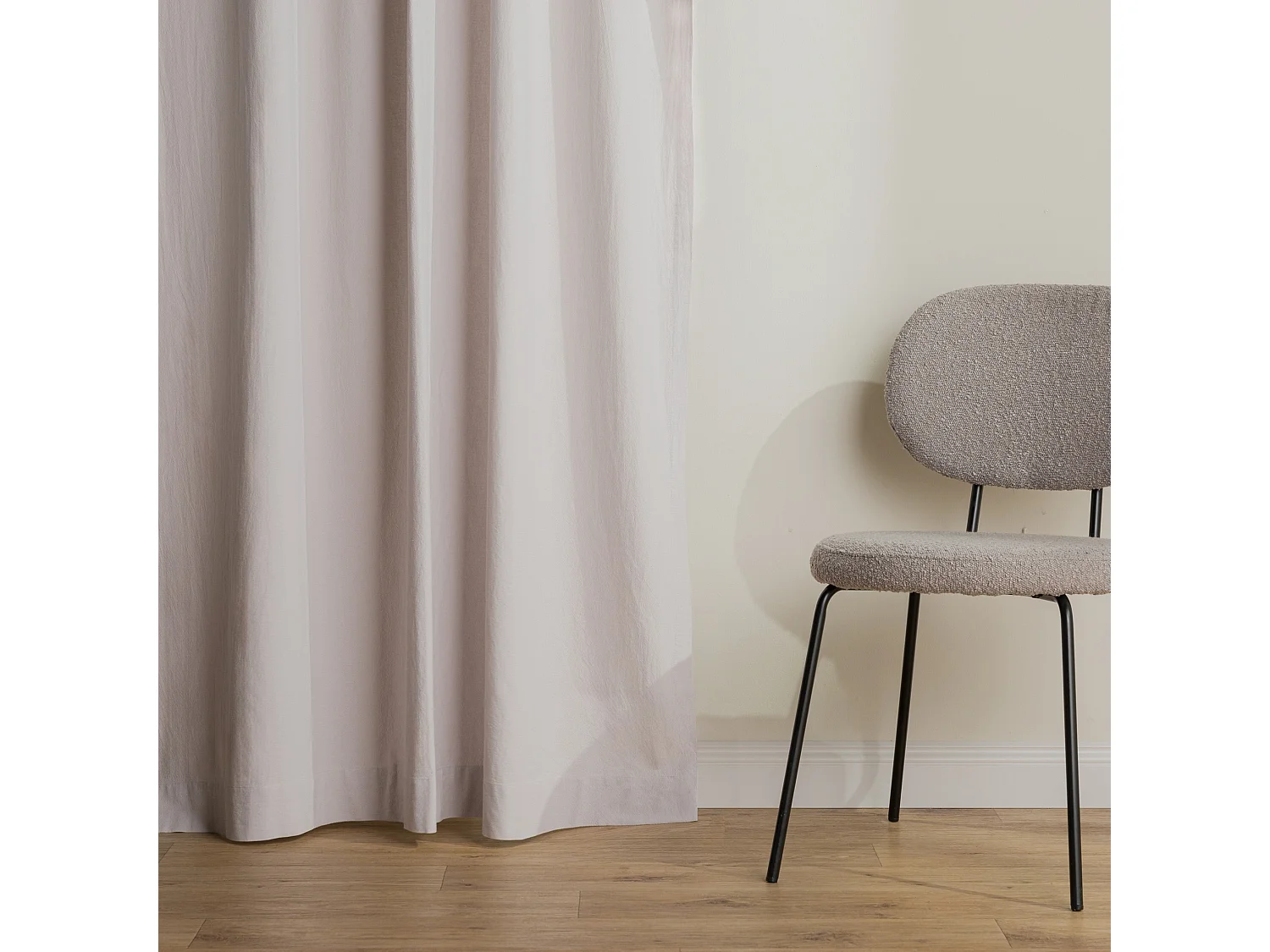 Baumwollvorhang Campos Hellgrau 140x250