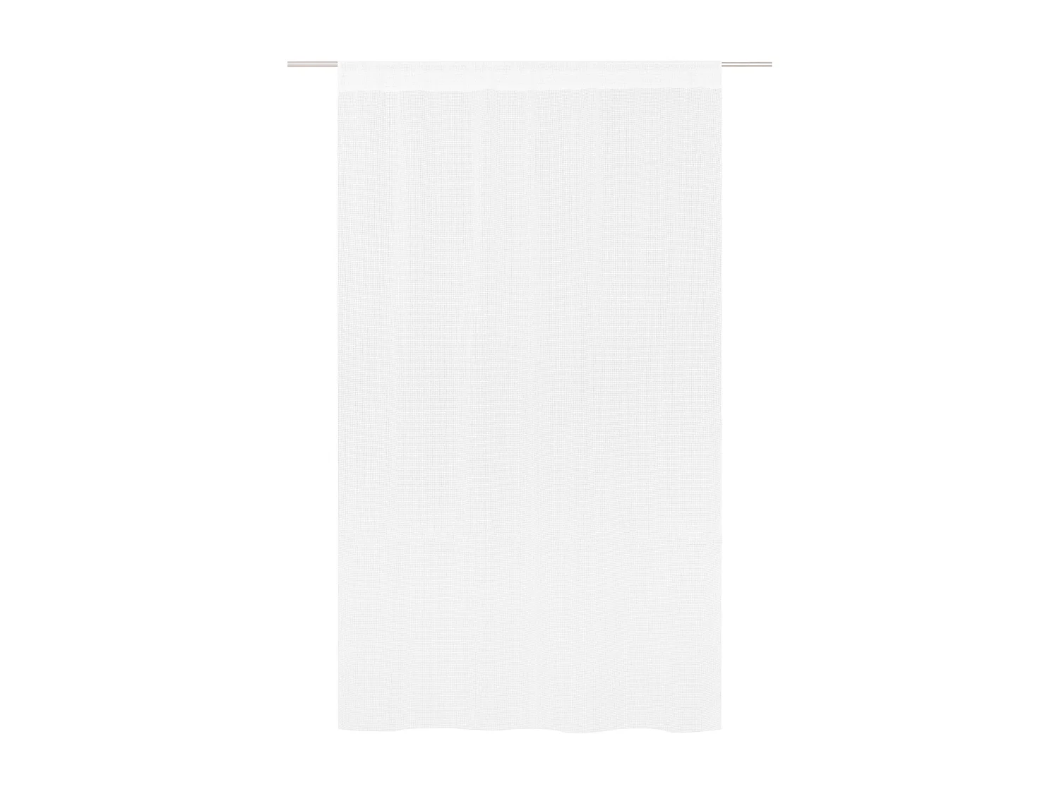 VORHANG MIT VISKOSE Leiva mittelweiß 140 x 250