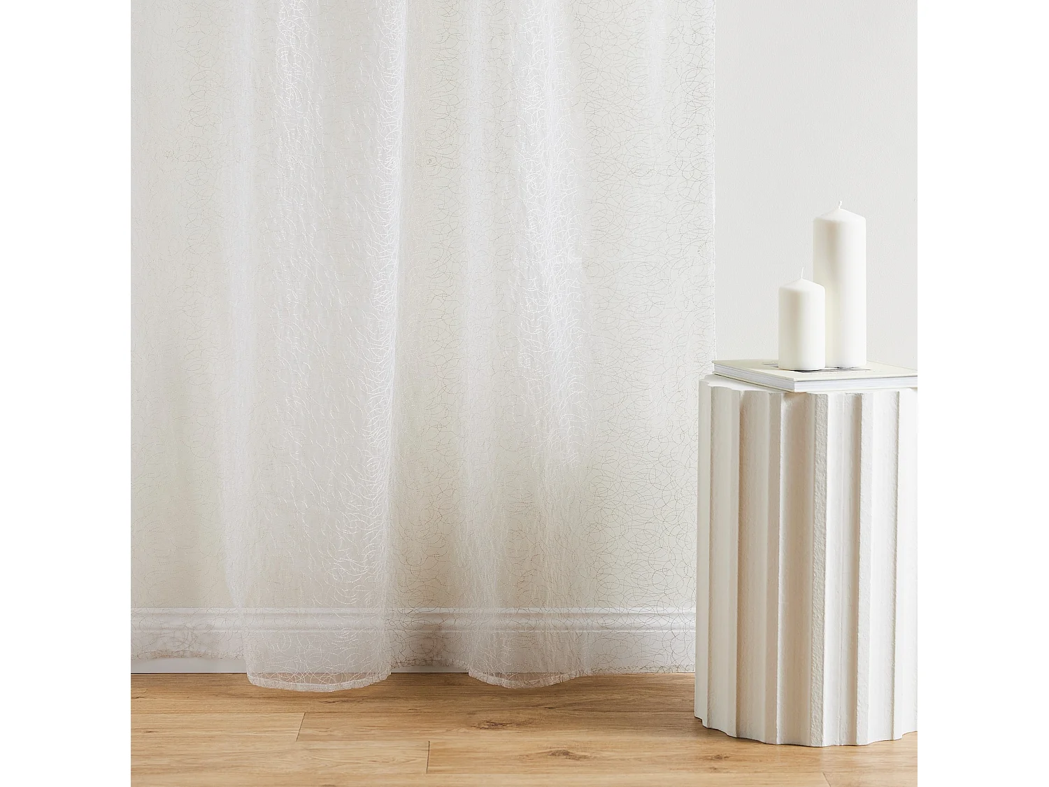 Durchsichtiger Vorhang Gossamer Beige 140x250