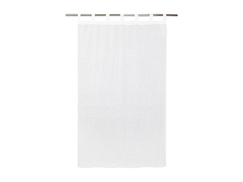 Durchsichtiger Vorhang Rocci mittelweiß 140 x 250