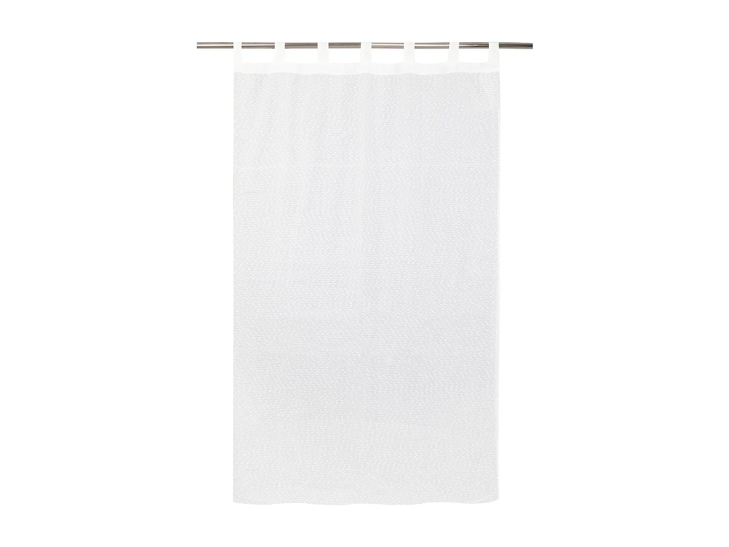 Durchsichtiger Vorhang Rocci mittelweiß 140 x 250