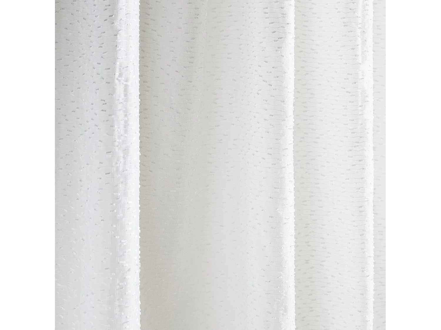 Durchsichtiger Vorhang Rocci mittelweiß 140 x 250