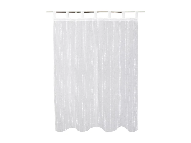 Durchsichtiger Vorhang Ravana mittelweiß 140 x 160