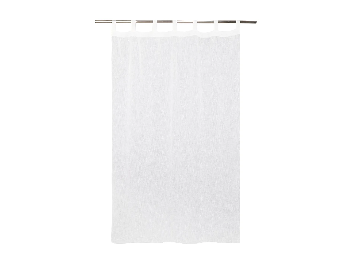 Durchsichtiger Vorhang Finno mittelweiß 140x250