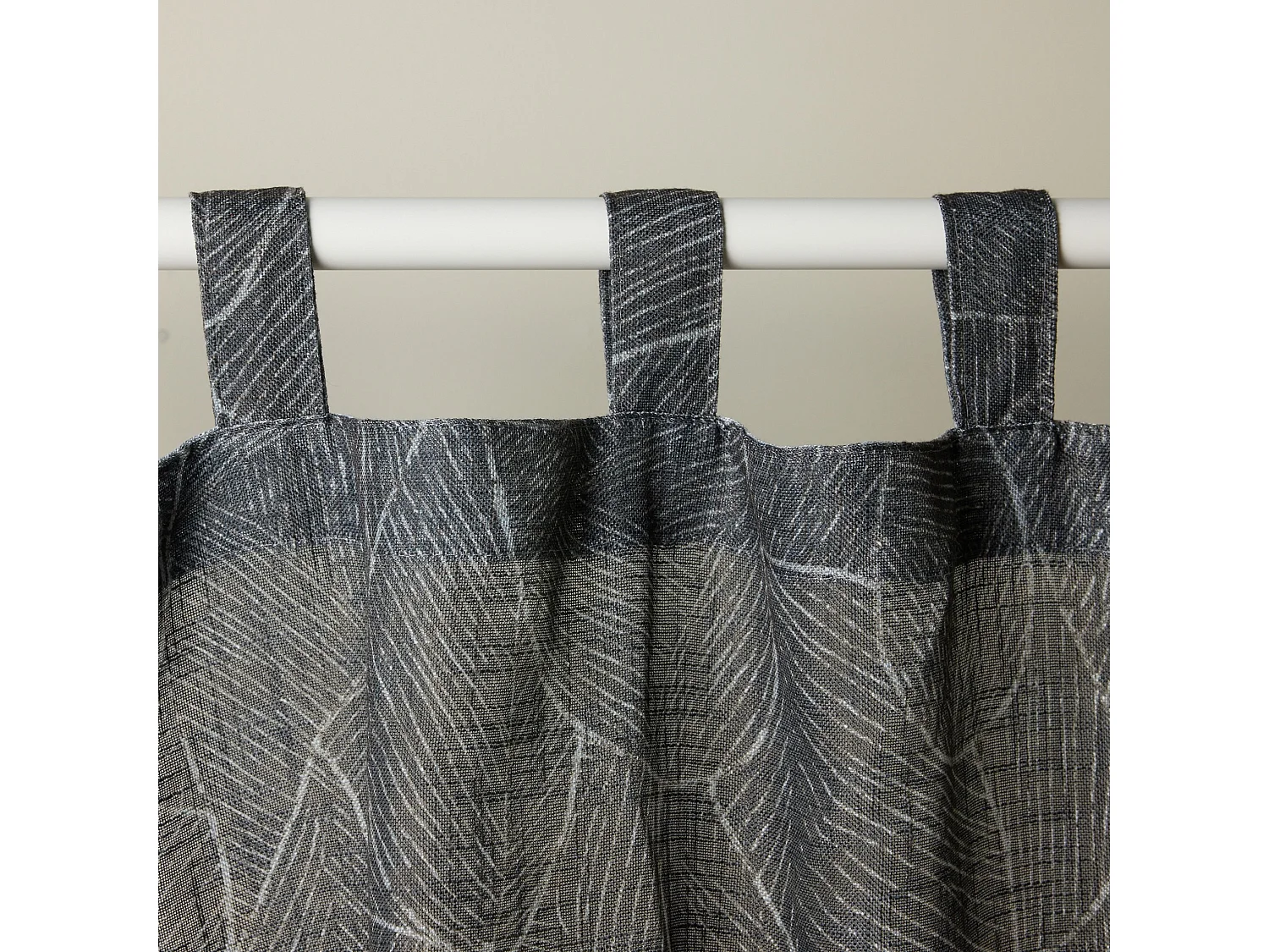 Durchsichtiger Vorhang Maglar mittelgrau 140 x 250