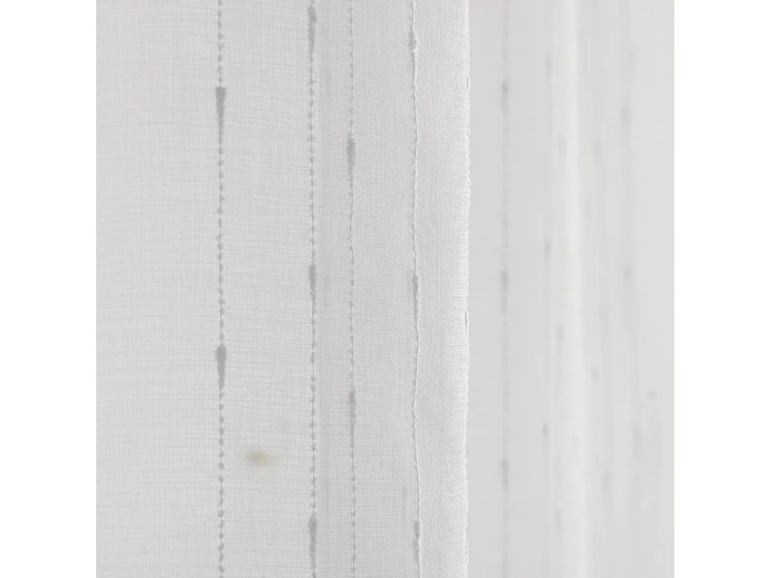 Durchsichtiger Vorhang Ravana mittelweiß 140 x 250