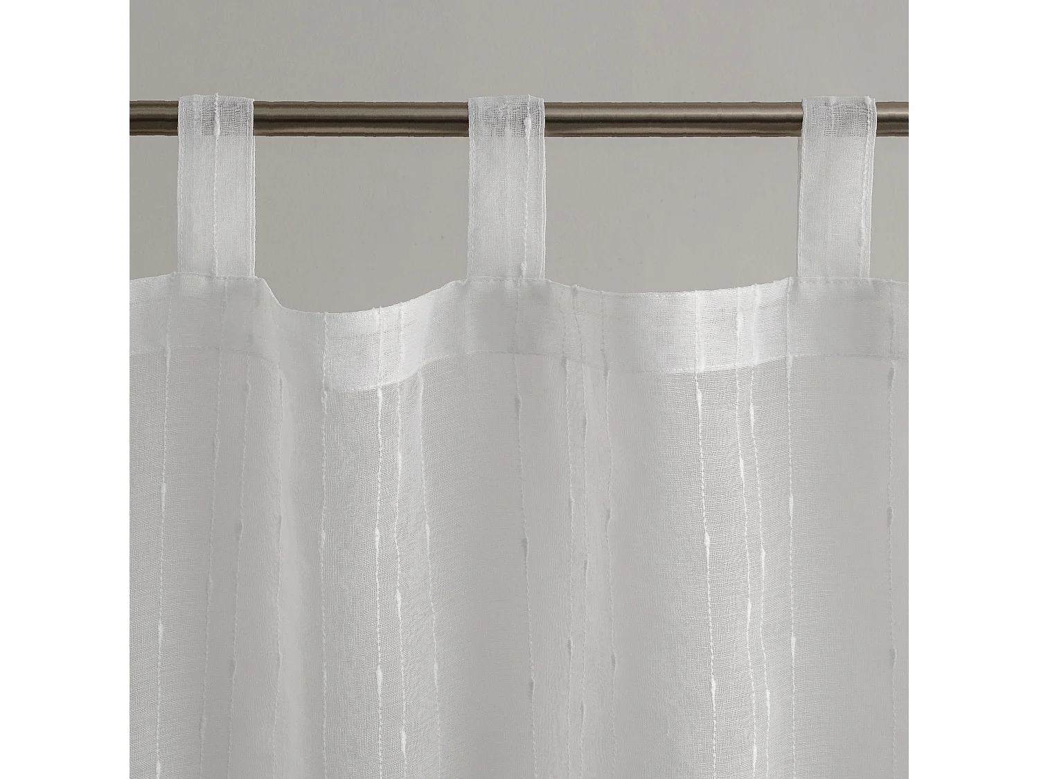 Durchsichtiger Vorhang Ravana mittelweiß 140 x 250
