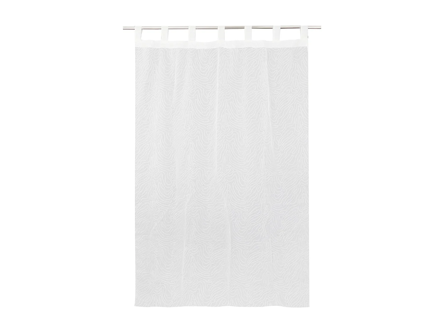 Durchsichtiger Vorhang Arties mittelweiß 140 x 250