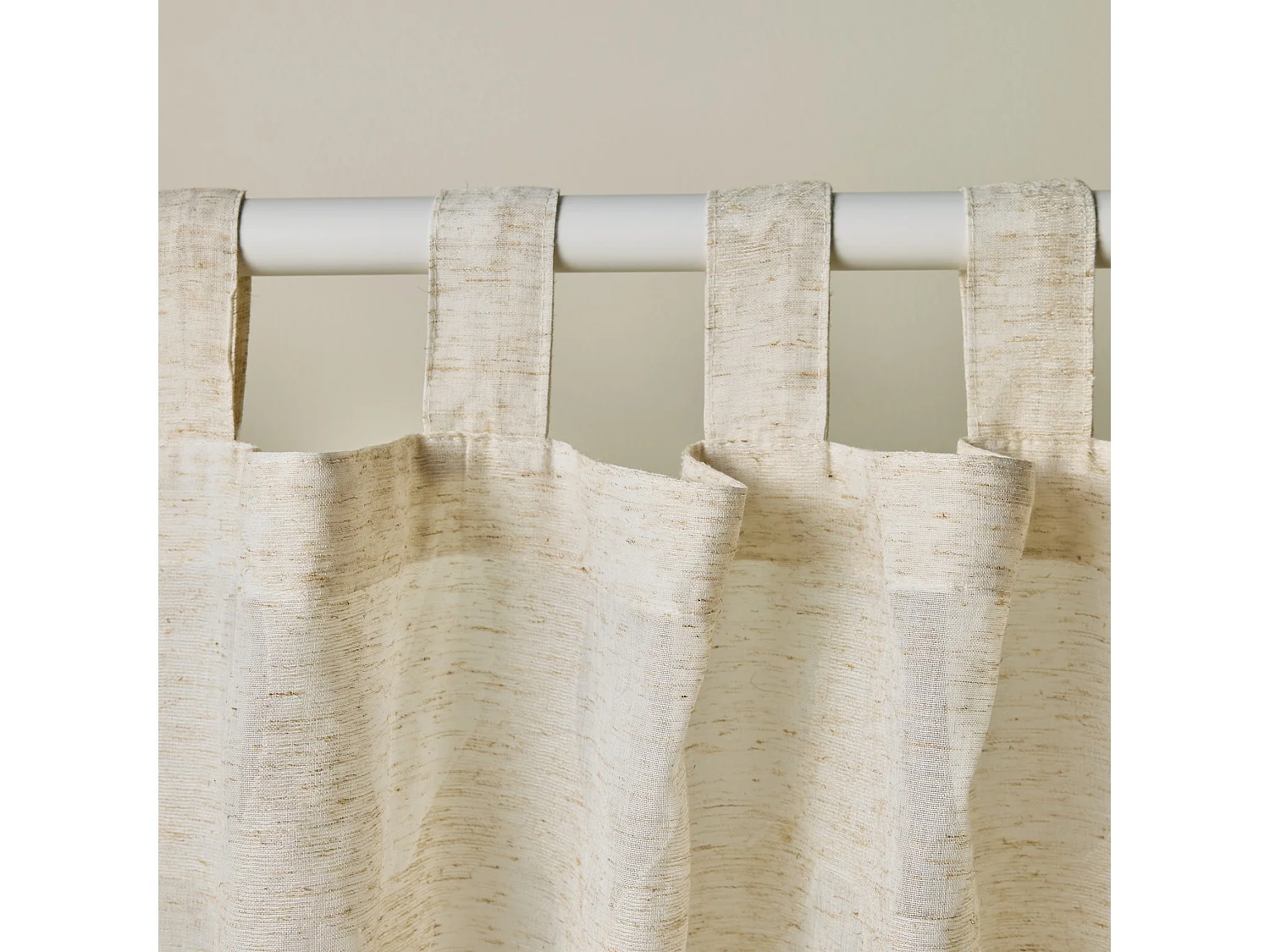 VORHANG MIT LEINEN Diako dunkelbeige 140 x 250