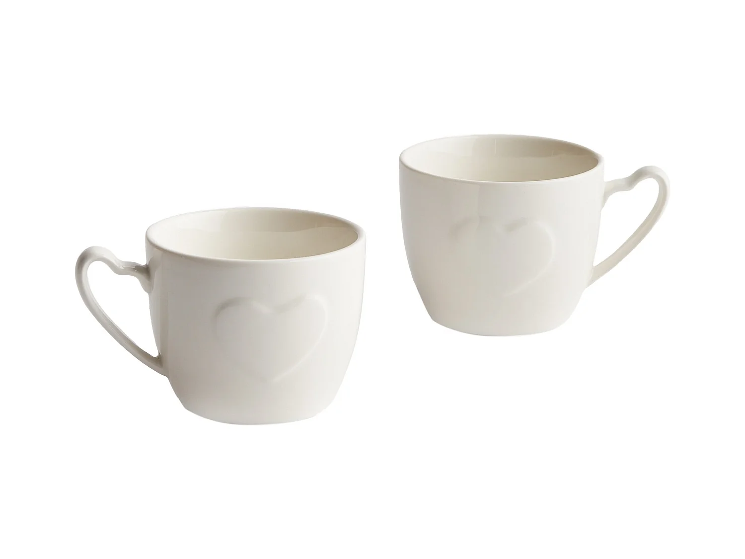 Ensemble De Tasses Inima Blanc Moyen 6.5 x 8 x 10.5