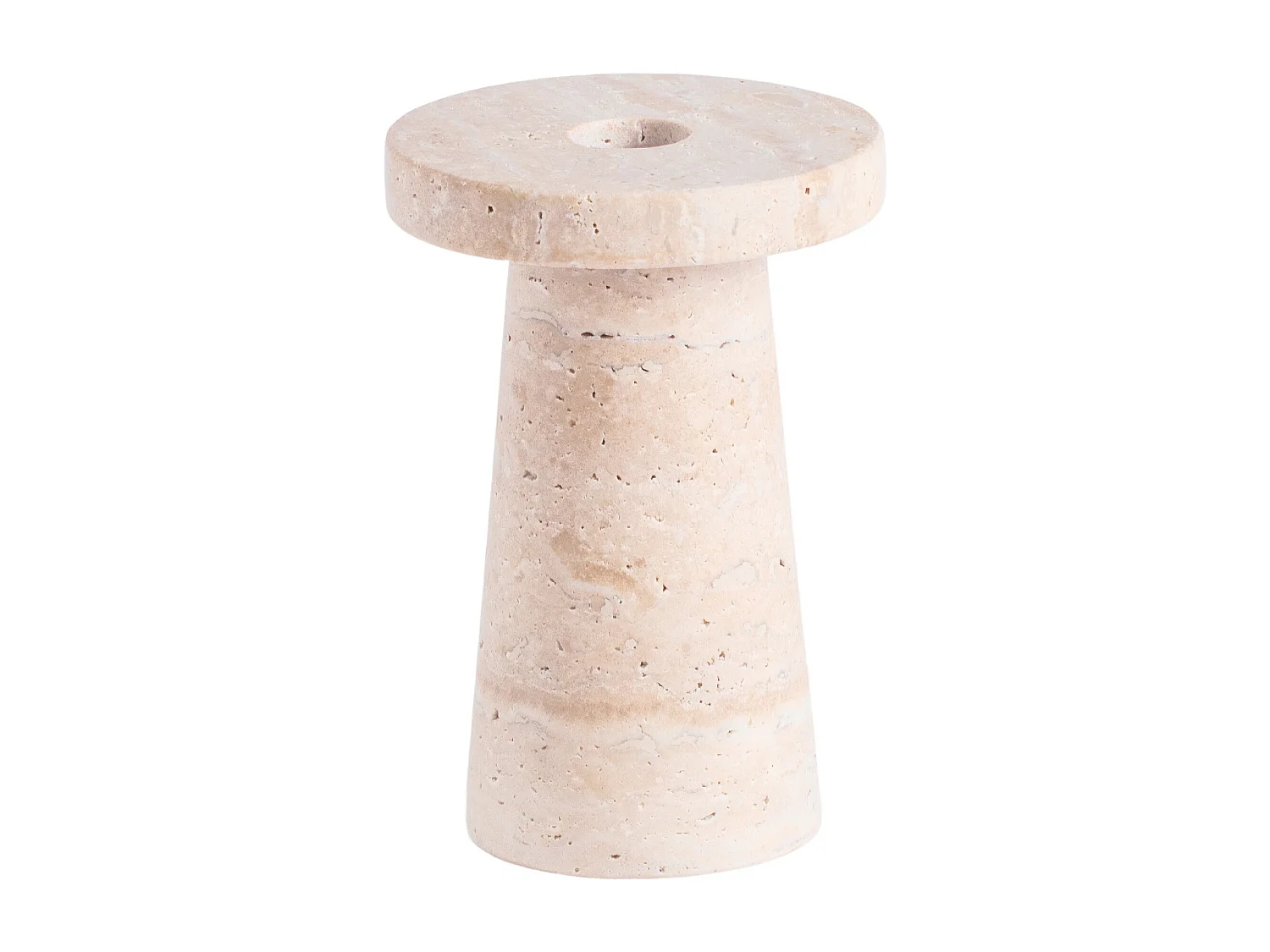 Bougeoir Harmis Beige Moyen 13 x 8.5