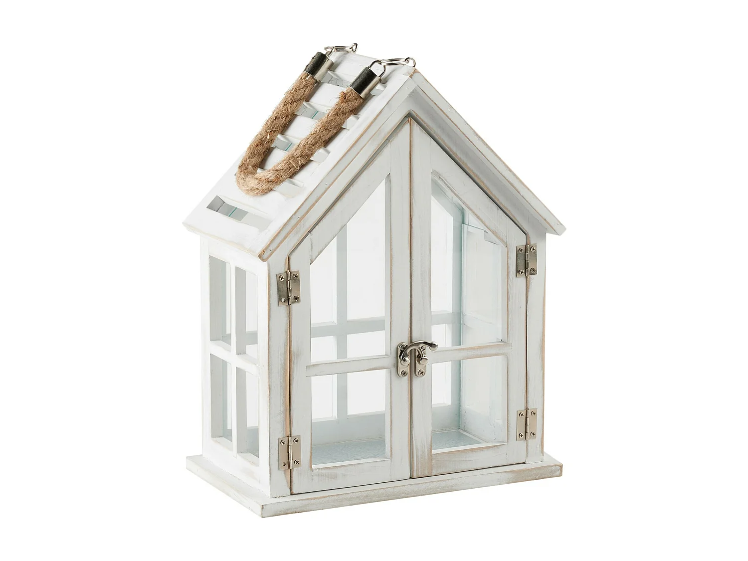 Laterne Homesi Mittelweiß 33x25x15