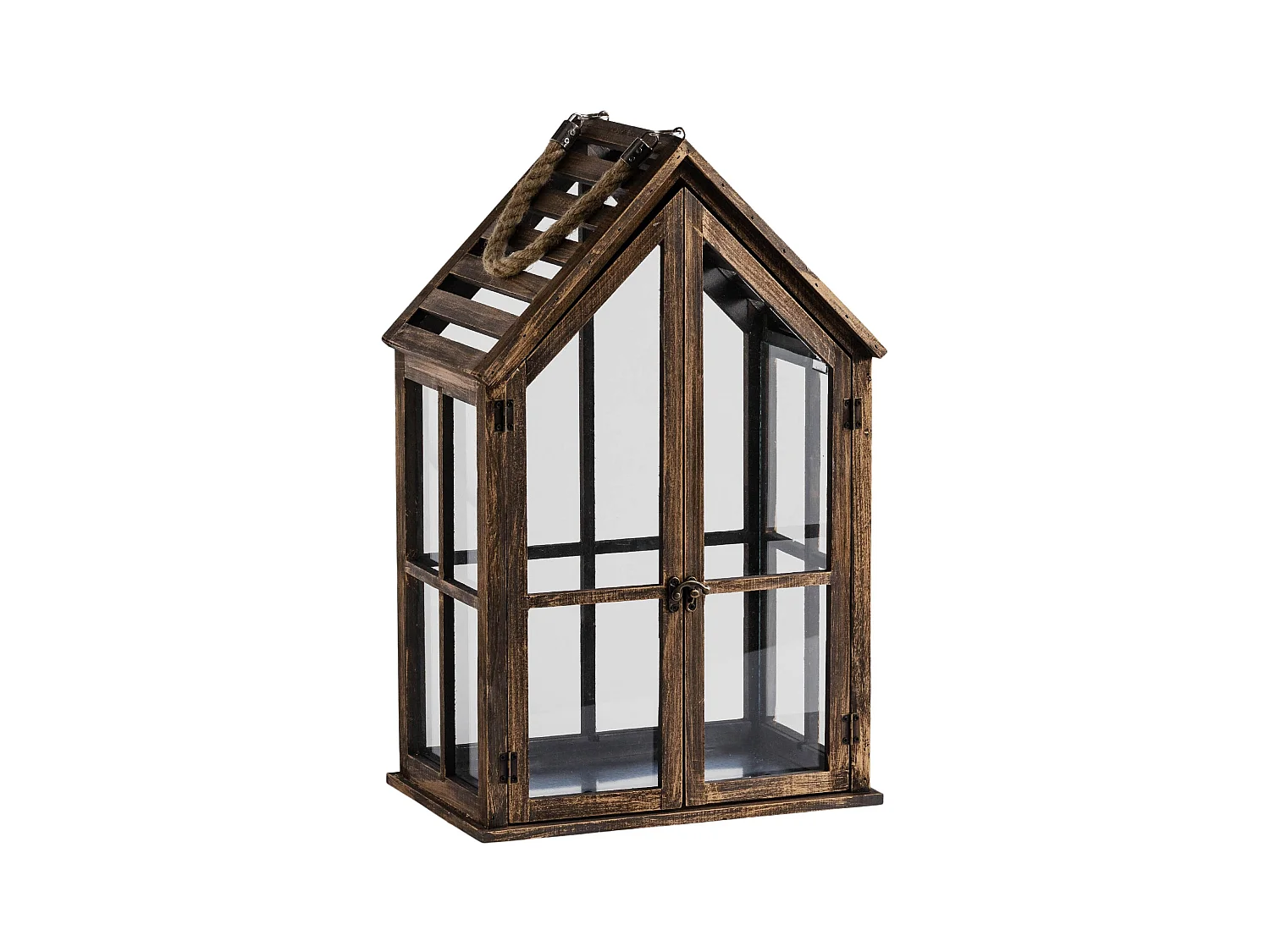 Lanterne Homesi brun moyen 51.5 x 21.5 x 32