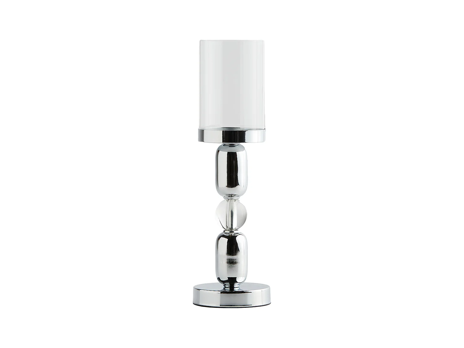 Bougeoir Eli Argent Moyen 40 x 12