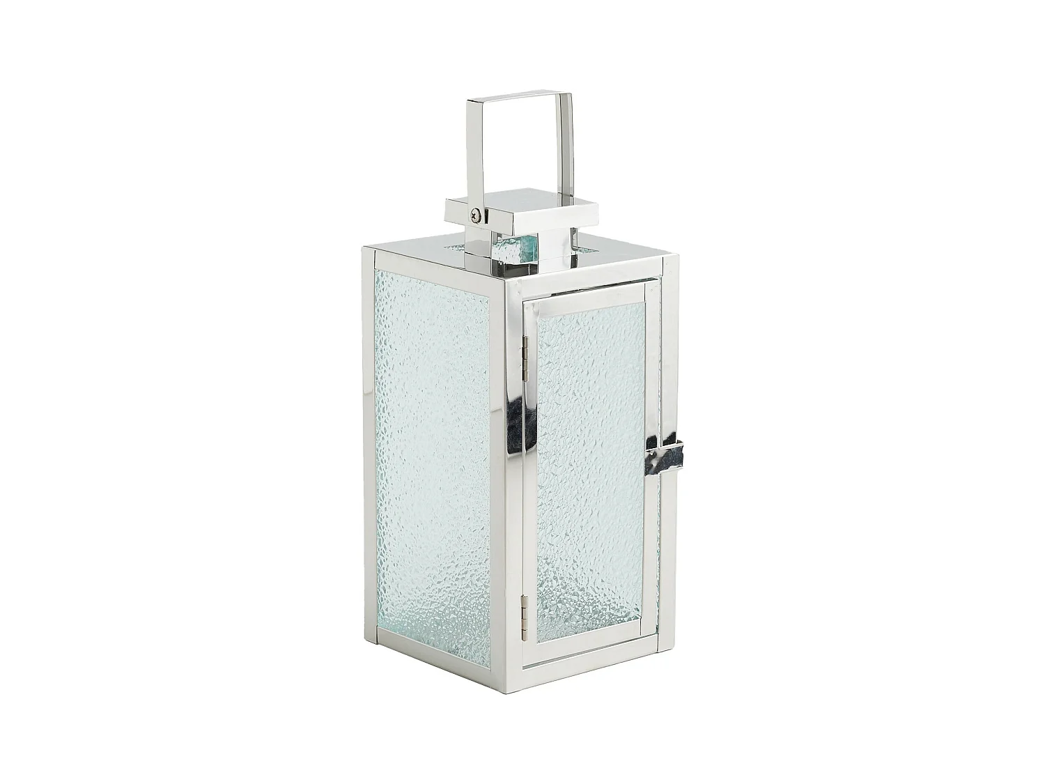 Lanterne Ramos argent moyen 25 x 12 x 12