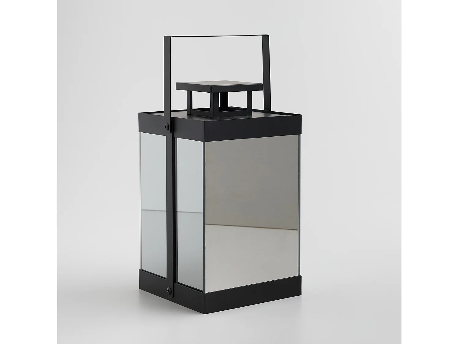 Led-Laterne Halo mittelschwarz 27x15x15