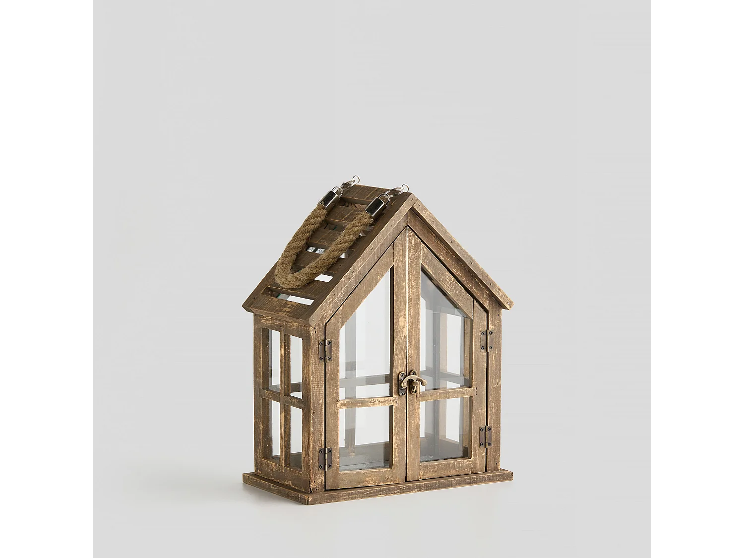 Lanterne Homesi brun moyen 33 x 25 x 15