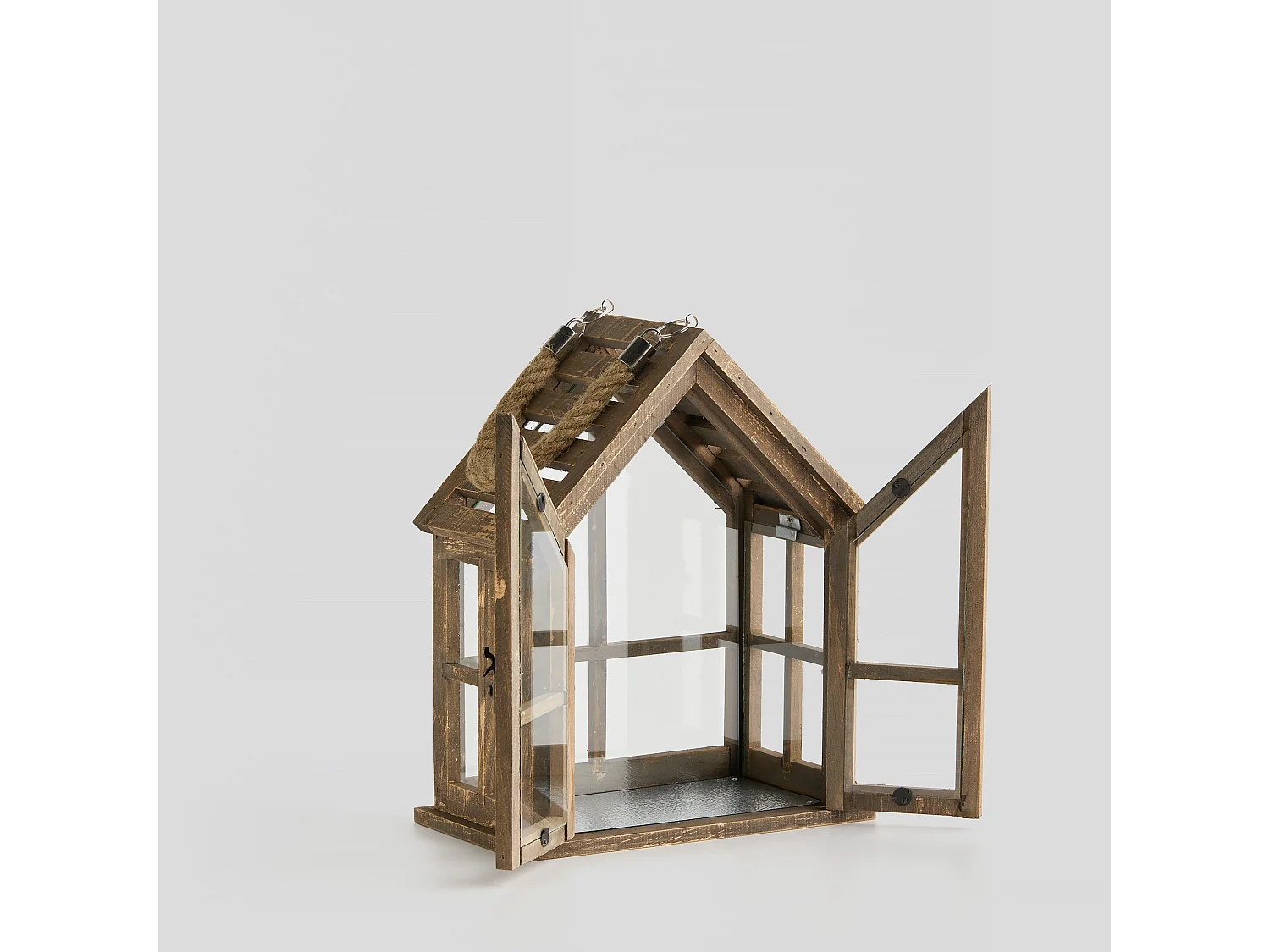 Lanterne Homesi brun moyen 33 x 25 x 15